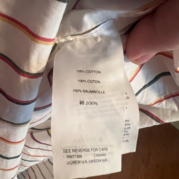 Madewell Poplin Striped Button Down Blouse - Picture 5 of 5